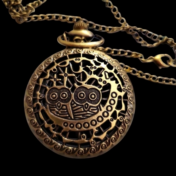 Jewelry - New Owls Pocket Watch Bronze